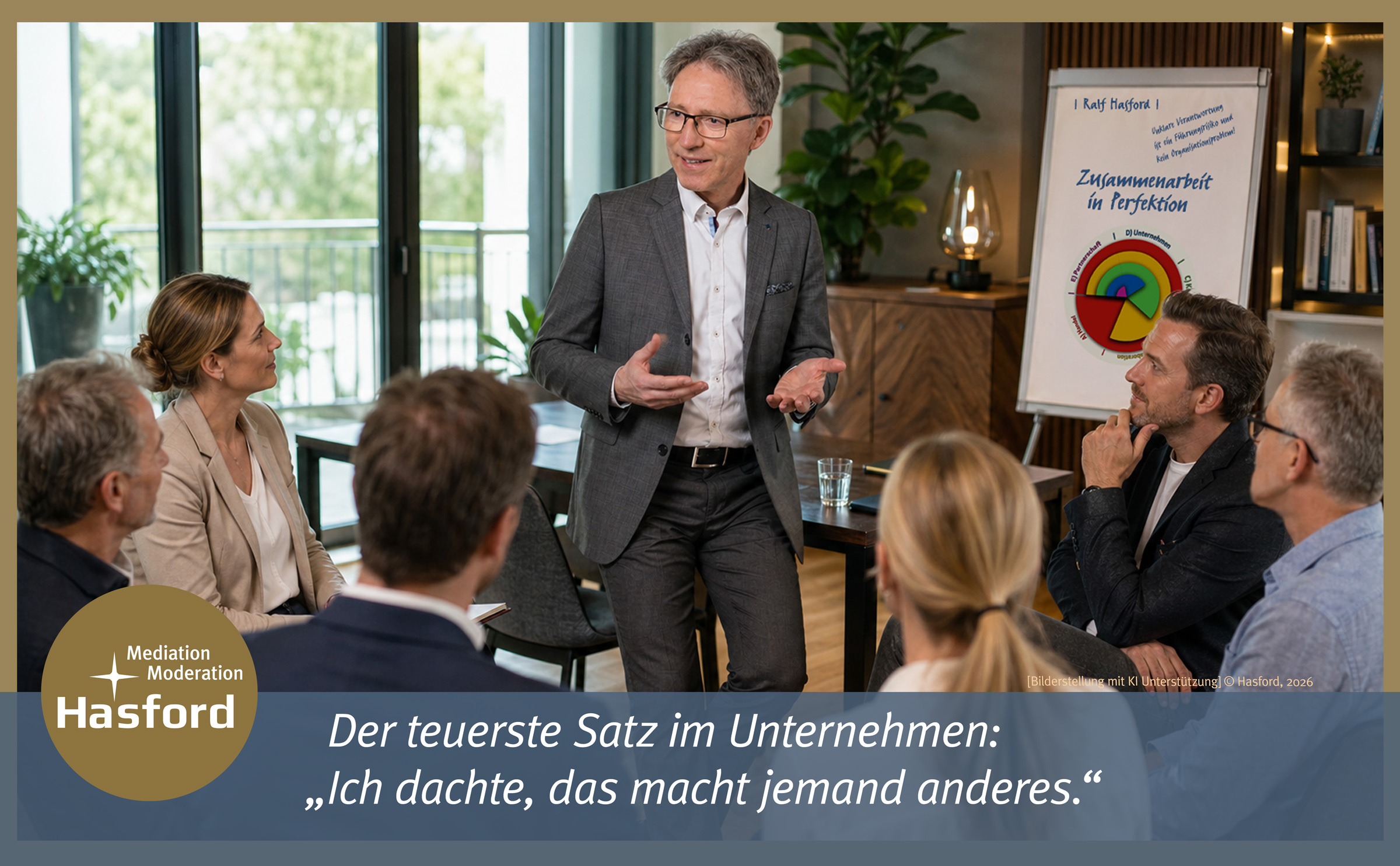 Der teuerste Satz im Unternehmen: „Ich dachte, das macht jemand anderes.“ Warum unklare Zuständigkeiten Konflikte erzeugen – und wie Geschäftsführungen mit RACI Zusammenarbeit, Verantwortung und Entscheidungsfähigkeit neu ordnen