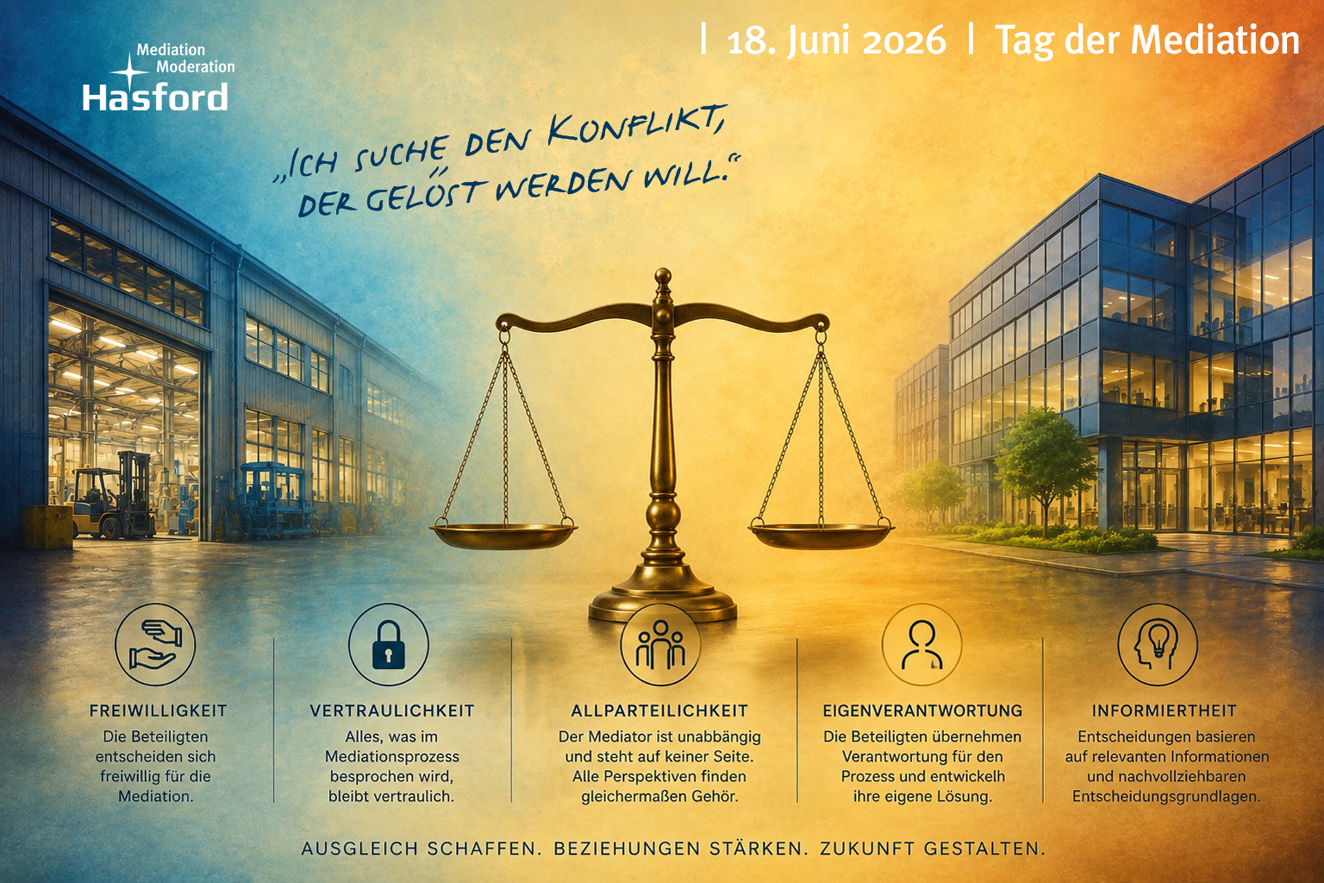 Tag der Mediation – Ich suche den Konflikt, der gelöst werden will.